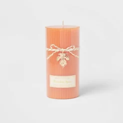 Ribbed Pillar Pumpkin Spice Candle - Threshold™ -Threshold Shop GUEST 21f896e1 bbe7 4559 bf5f bbe5f97832cd