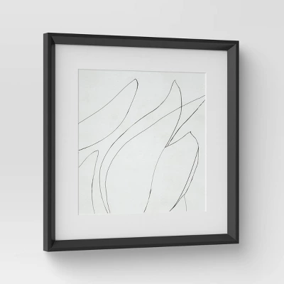(Set Of 2) 24" X 24" Sketch Art Print Black/White - Threshold™ Designed With Studio McGee 3 (Set Of 2) 24" X 24" Sketch Art Print Black/White - Threshold™ Designed With Studio McGee - Image 3