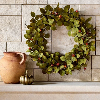 26" Wild Berry Artificial Wreath - Threshold™ Designed With Studio McGee 1 26" Wild Berry Artificial Wreath - Threshold™ Designed With Studio McGee