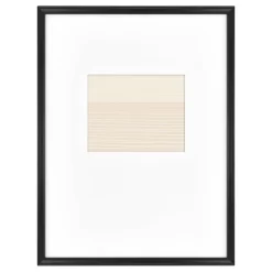 19.49" X 25.49" Matted To 8" X 10" Gallery Single Image Frame Black - Threshold™ Designed With Studio McGee
