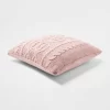 Oversized Cable Knit Chenille Throw Pillow - Threshold™