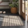 2'x3' Washable Striped Accent Rug Heathered Gray/Brown Almond - Threshold™