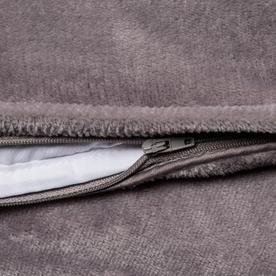 55"x80" Microplush Weighted Blanket With Removable Cover - Threshold™ 2 55"x80" Microplush Weighted Blanket With Removable Cover - Threshold™ - Image 2