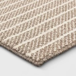 2'x3' Washable Striped Accent Rug Heathered Gray/Brown Almond - Threshold™ -Threshold Shop GUEST 6a647f40 695b 4070 8d25 590442e50725