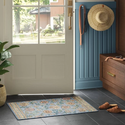 2'x3' Laurel Comfort Mat Accent Rug Blue - Threshold™ 1 2'x3' Laurel Comfort Mat Accent Rug Blue - Threshold™