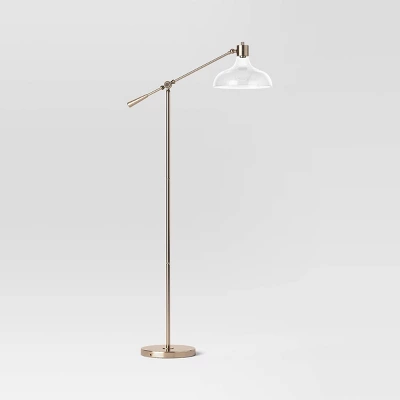Crosby Bell Floor Lamp Brass With Glass Shade - Threshold™ 5 Crosby Bell Floor Lamp Brass With Glass Shade - Threshold™ - Image 5