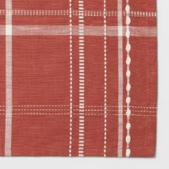 60"x104" Tablecloth Rust Plaid - Threshold™ -Threshold Shop GUEST ae477a60 53ba 4af2 92fd 3d1a813520ca