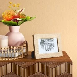 4" X 6" Global Diamond Table Frame Natural/White - Threshold™