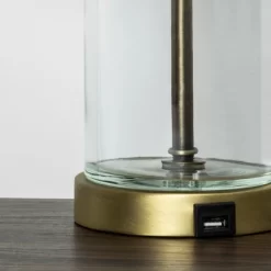 Fillable Accent With USB Table Lamp Brass - Threshold 10 Fillable Accent With USB Table Lamp Brass - Threshold -Threshold Shop GUEST cde816b4 4d22 45b7 aad0 2e1664c1a18c