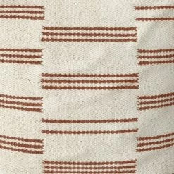Palmette Wool Kilim Style Pouf With Removable Fill Cream With Rust Stripe - Threshold™ -Threshold Shop GUEST d19b3605 25f9 43d2 810e b79ce5dc5580
