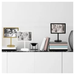 4" X 6" Modern Standing Single Picture Frame Black - Threshold™: Metal, Tabletop Display, Glass Glazing 7 4" X 6" Modern Standing Single Picture Frame Black - Threshold™: Metal, Tabletop Display, Glass Glazing -Threshold Shop GUEST d409c37f d712 43d4 a7e4 2338c2a85a07